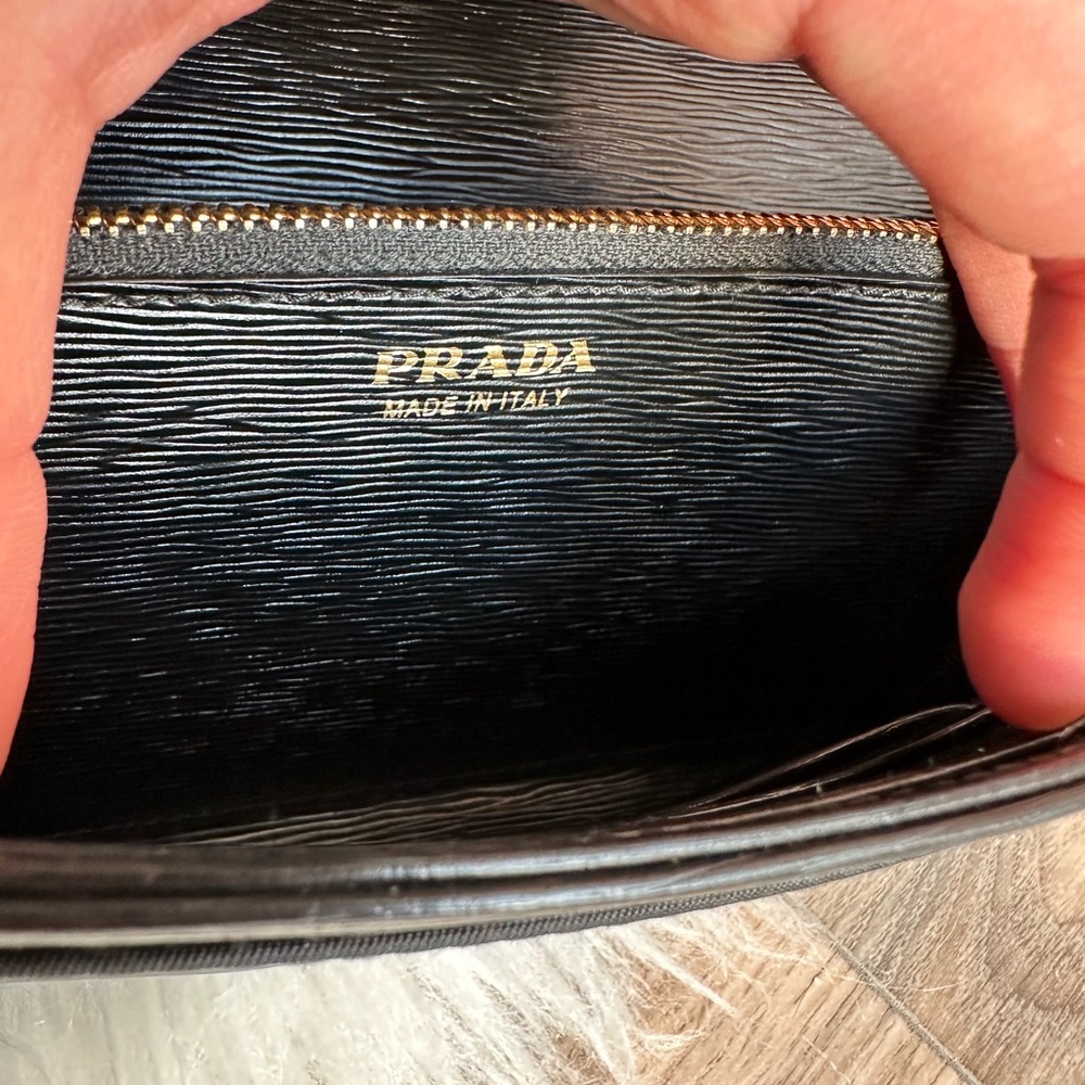 Prada Leather and Nylon Wallet with Detachable Strap - Picture 13 of 14